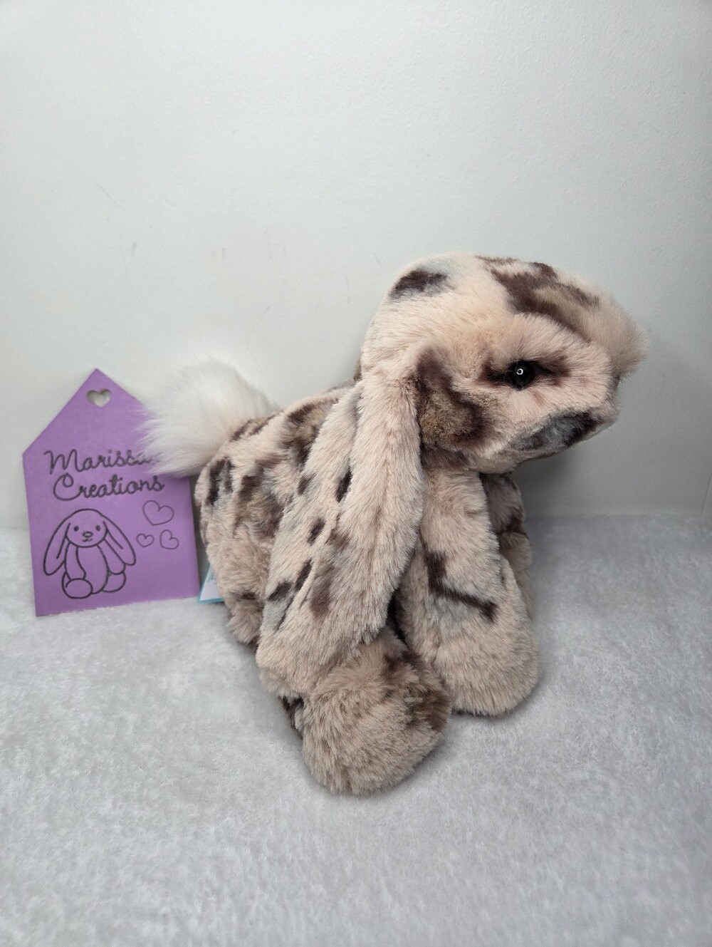 NWT Customized Jellycat Medium Smudge Rabbit "Leonidas" - Picture 3 of 5